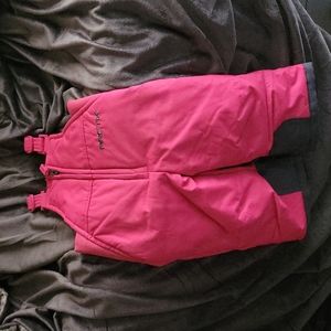 Pink snow pants